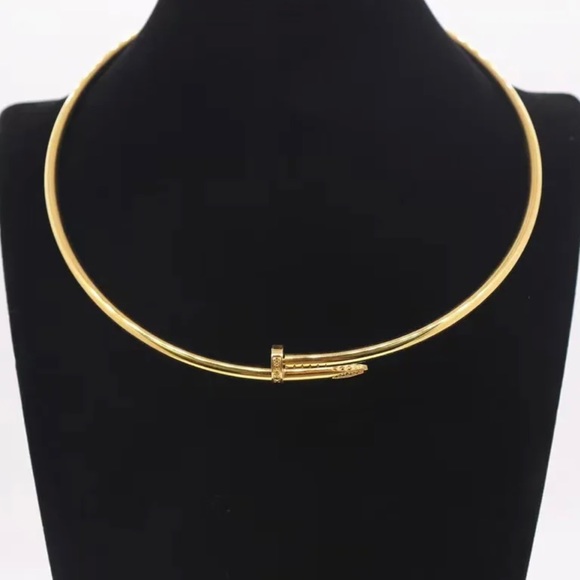 Gold necklace/ choker - Picture 2 of 6